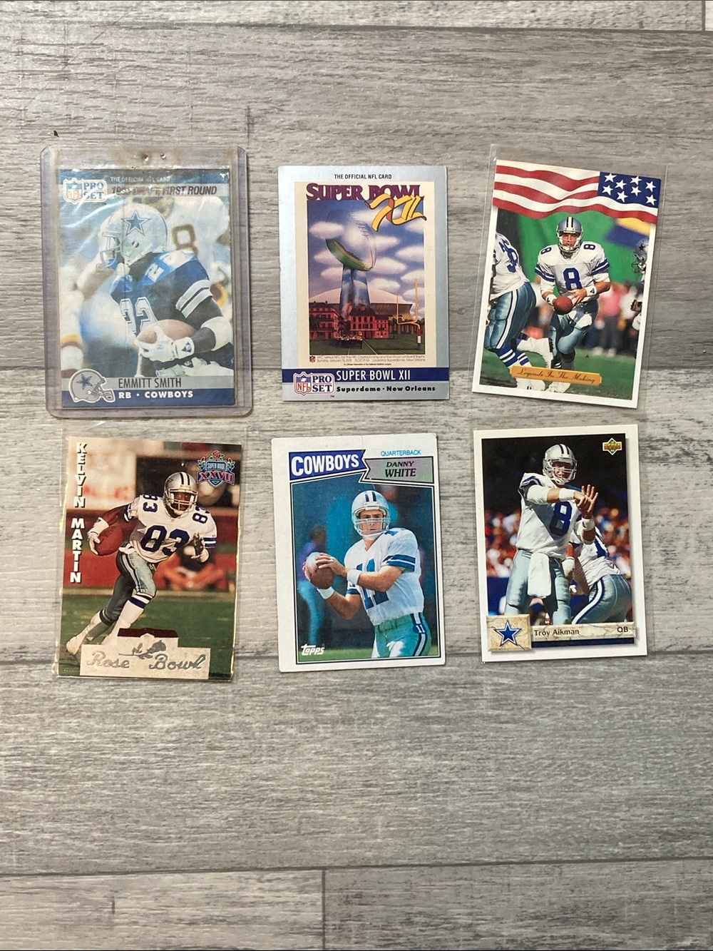 Dallas Cowboy trading cards